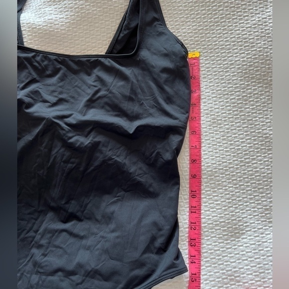 NWT Everlane The Square Neck One Piece Swimsuit in Black Size XXL - Picture 13 of 16